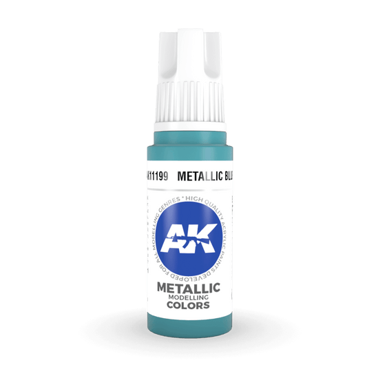 AK Interactive 3rd Gen Acrylic - Metallic Blue 17ml (AK11199)