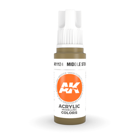 AK Interactive 3rd Gen Acrylic - Middle Stone 17ml (AK11124)