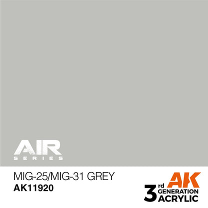 AK Interactive 3rd Gen Acrylic MiG-25/MiG-31 Grey (AK11920)