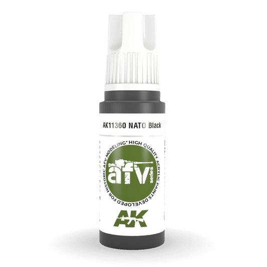 AK Interactive 3rd Gen Acrylic - NATO Black 17ml (AK11360)