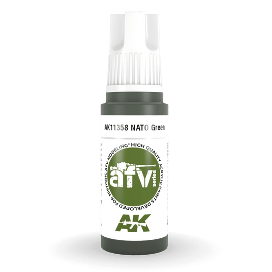 AK Interactive 3rd Gen Acrylic - NATO Green 17ml (AK11358)