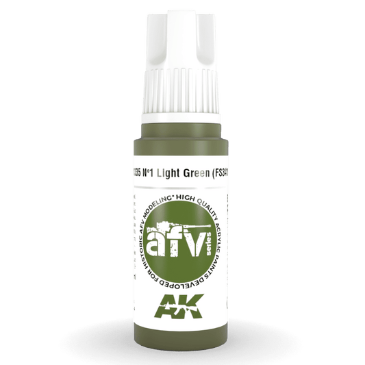 AK Interactive 3rd Gen Acrylic - Nº1 Light Green (FS34151) 17ml (AK11335)