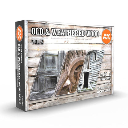 AK Interactive 3rd Gen Acrylic Old & Weathered Wood Vol. 2 (AK11674)