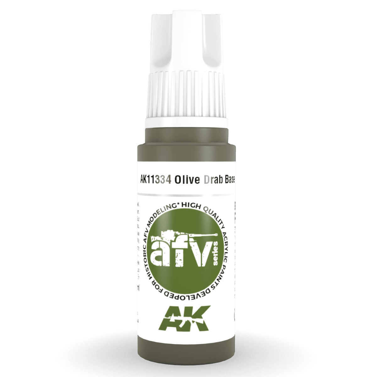 AK Interactive 3rd Gen Acrylic - Olive Drab Base 17ml (AK11334)