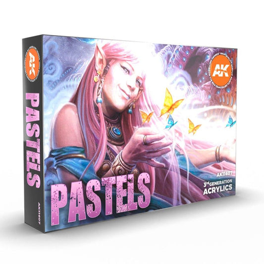 AK Interactive 3rd Gen Acrylic Pastels Colors Set (AK11607)