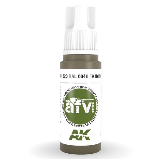 AK Interactive 3rd Gen Acrylic - RAL 6040 F9 Helloliv 17ml (AK11323)