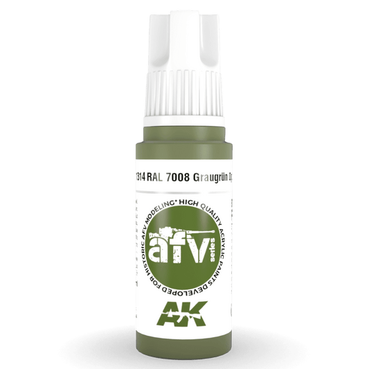 AK Interactive 3rd Gen Acrylic - RAL 7008 Graugrün Opt 2 17ml (AK11314)