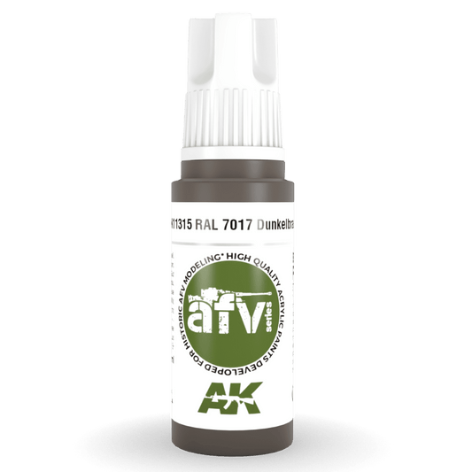 AK Interactive 3rd Gen Acrylic - RAL 7017 Dunkelbraun 17ml (AK11315)