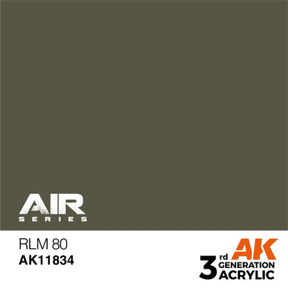 AK Interactive 3rd Gen Acrylic RLM 80 (AK11834)