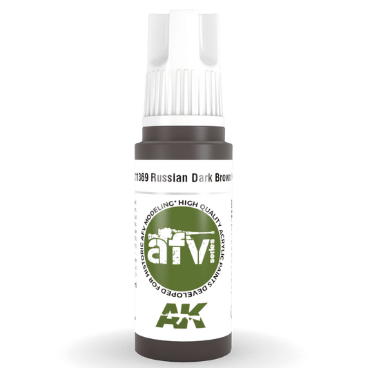 AK Interactive 3rd Gen Acrylic - Russian Dark Brown 6K 17ml (AK11369)
