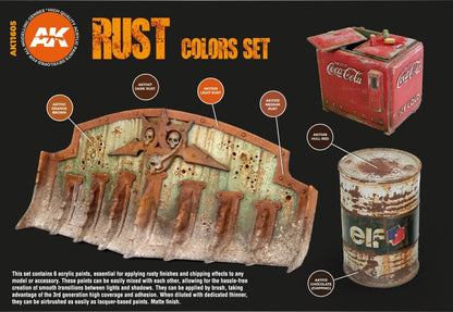 AK Interactive 3rd Gen Acrylic Rust & Abandoned Set (AK11605)