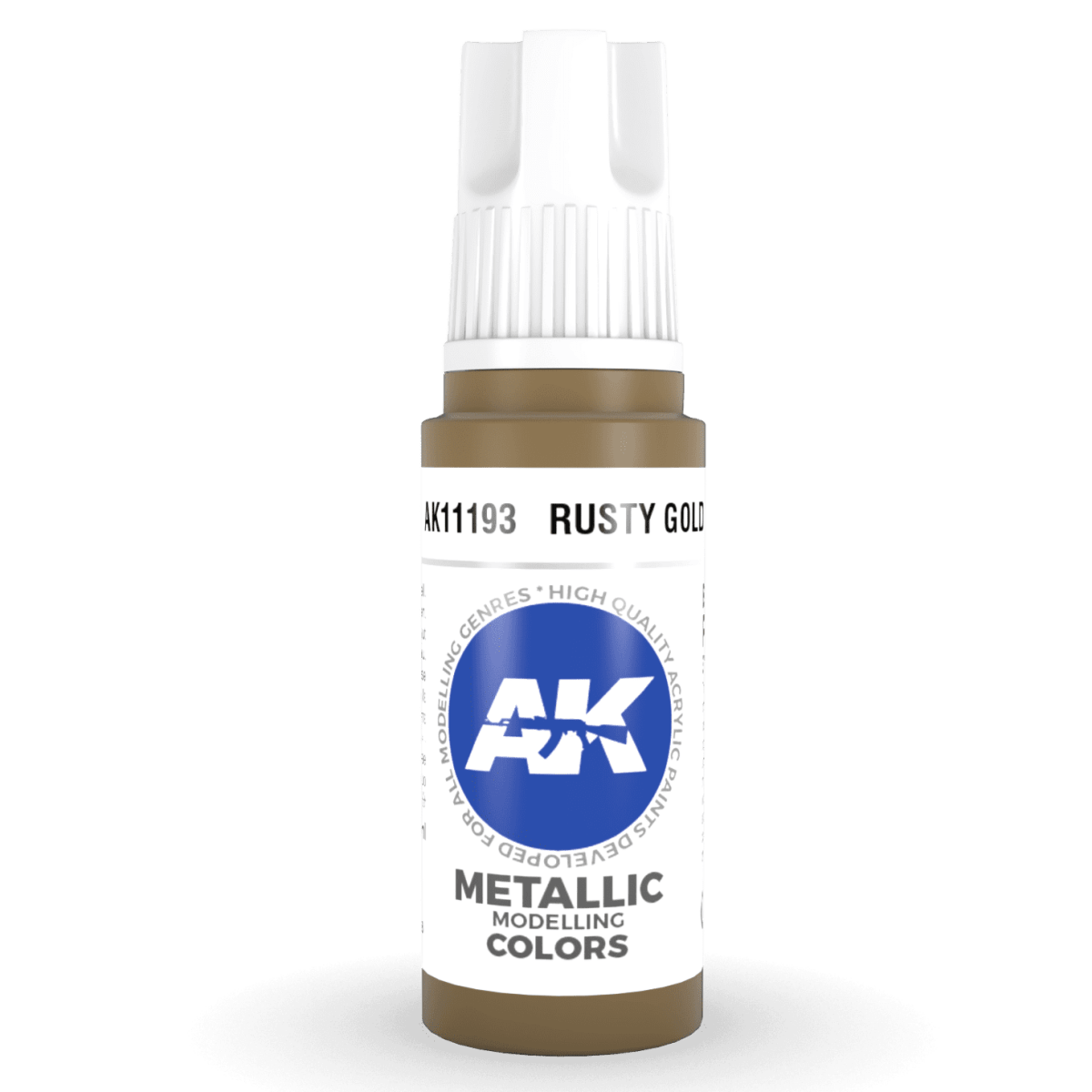 AK Interactive 3rd Gen Acrylic - Rusty Gold 17ml (AK11193)