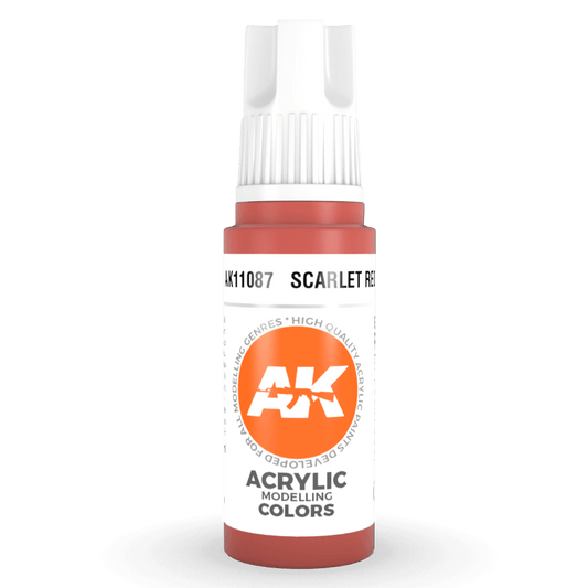 AK Interactive 3rd Gen Acrylic - Scarlet Red 17ml (AK11087)