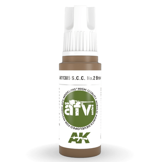 AK Interactive 3rd Gen Acrylic - S.C.C. No.2 Brown 17ml (AK11385)