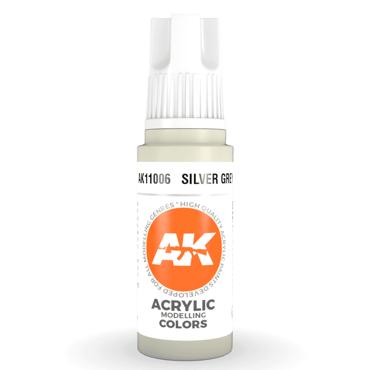 AK Interactive 3rd Gen Acrylic - Silver Grey 17ml (AK11006)