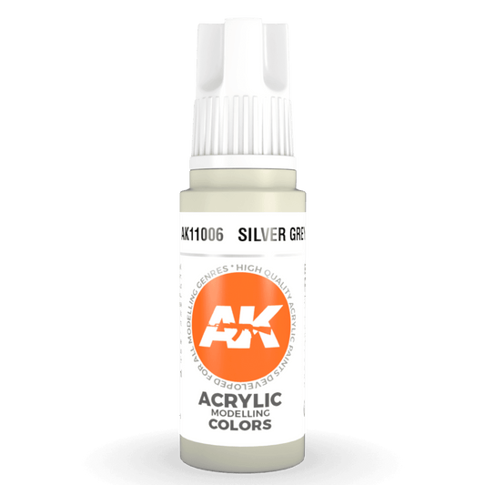 AK Interactive 3rd Gen Acrylic - Silver Grey 17ml (AK11006)