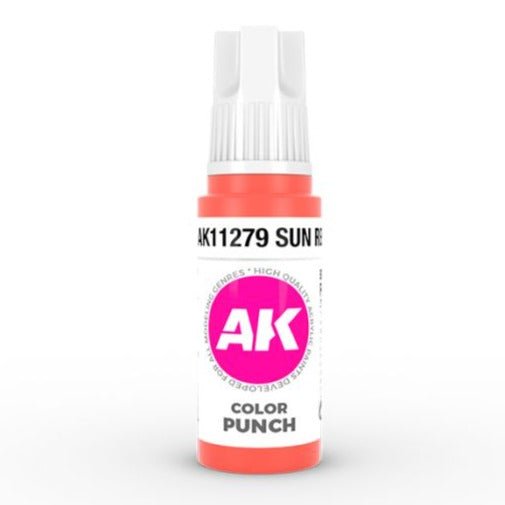 AK Interactive 3rd Gen Acrylic - Sun Red Color Punch (AK11279)