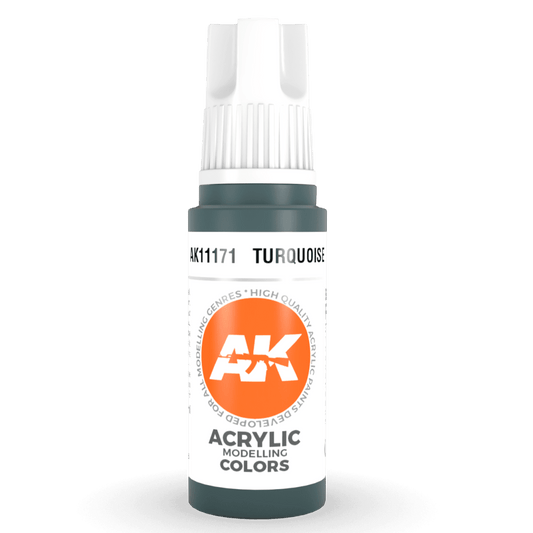 AK Interactive 3rd Gen Acrylic - Turquoise 17ml (AK11171)