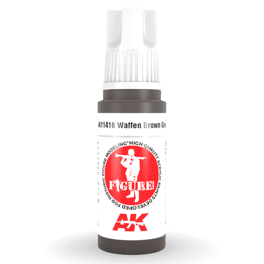 AK Interactive 3rd Gen Acrylic - Waffen Brown Grey 17ml (AK11416)