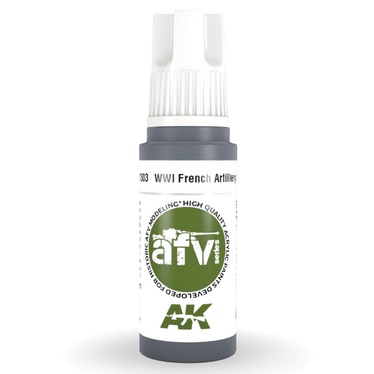 AK Interactive 3rd Gen Acrylic - WWI French Artillery Grey 17ml (AK11303)