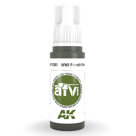 AK Interactive 3rd Gen Acrylic - WWI French Green 1 17ml (AK11305)