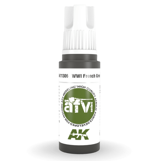 AK Interactive 3rd Gen Acrylic - WWI French Green 2 17ml (AK11306)