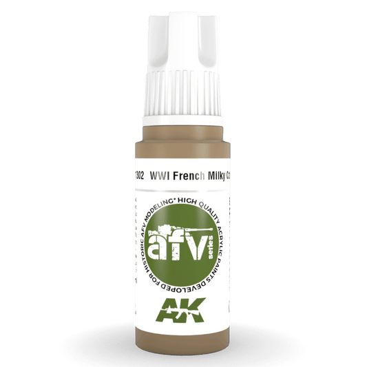 AK Interactive 3rd Gen Acrylic - WWI French Milky Coffee 17ml (AK11302)