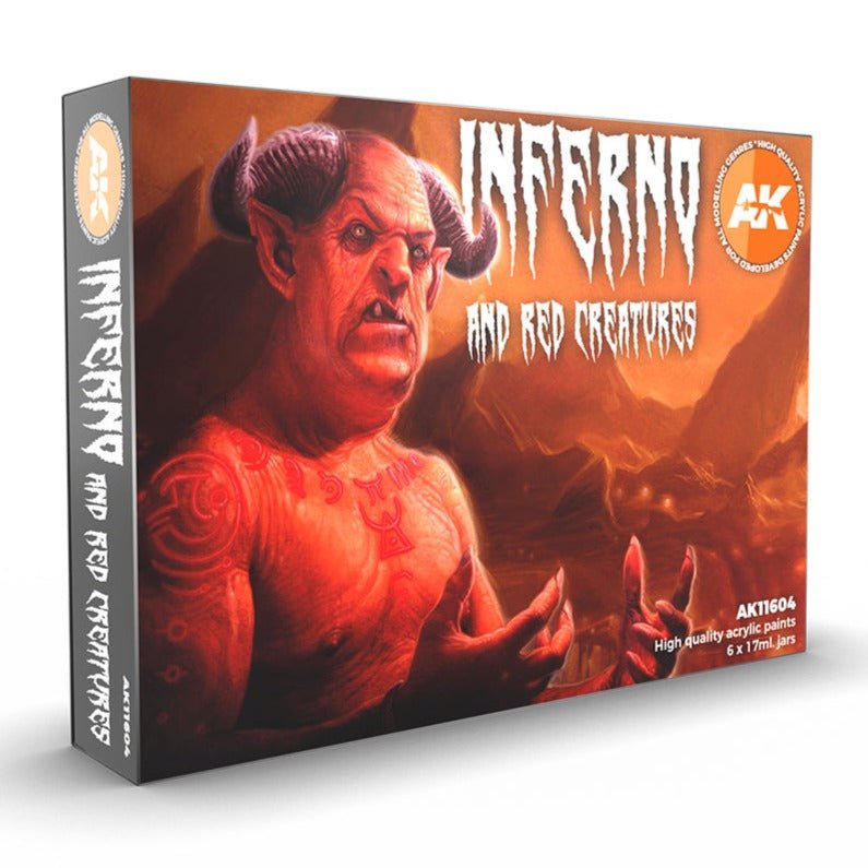 AK Interactive 3rd Gen Acrylics Inferno & Red Creatures Set (AK11604)