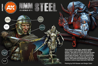 AK Interactive 3rd Gen Acrylics Non-Metallic Metal: Steel (AK11601)