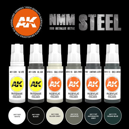 AK Interactive 3rd Gen Acrylics Non-Metallic Metal: Steel (AK11601)