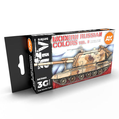 AK Interactive 3rd Gen AFV Paint Set - Modern Russian Colors Vol 2 (AK11663)