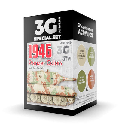 AK Interactive 3rd Gen AFV Paint Set - Panzer Colors 1946 (AK11669)