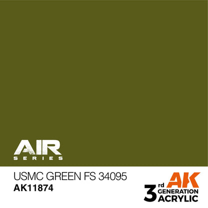 AK Interactive 3rd Gen Air Series: USMC Green FS 34095 17ml (AK11874)