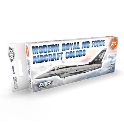 AK Interactive 3rd Gen Aircraft Paint Set - Modern Royal Air Force Aircraft Colors Set (AK11755)
