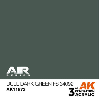AK Interactive 3rd Gen Dull Dark Green FS 34092 (AK11873)