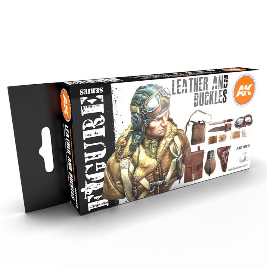 AK Interactive 3rd Gen Figure Paint Set - Leather and Buckles (AK11620)