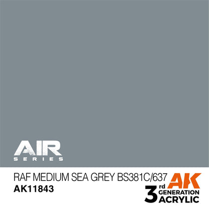 AK Interactive 3rd Gen RAF Medium Sea Grey BS381C/637 (AK11843)
