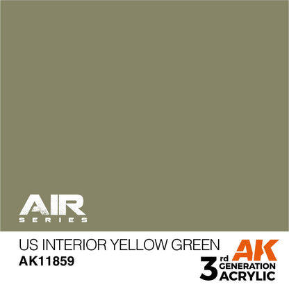 AK Interactive 3rd Gen US Interior Yellow Green (AK11859)