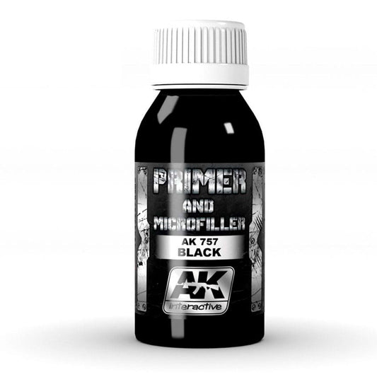 AK Interactive Black Primer & Microfiller 100ml (AK757)