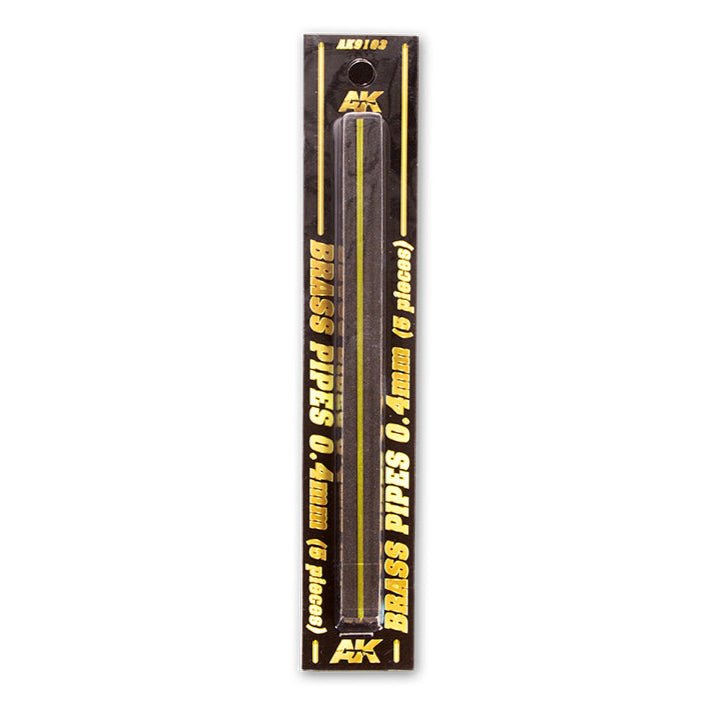 AK Interactive - Brass Pipes 0.4mm, 5 Units (AK9103)