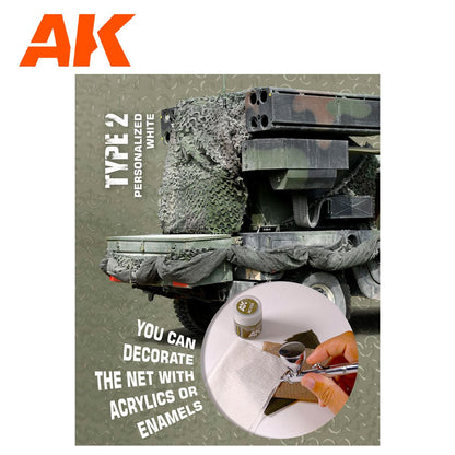 AK Interactive Camouflage Net Type 2 (White) 1/35 Scale (AK8063)