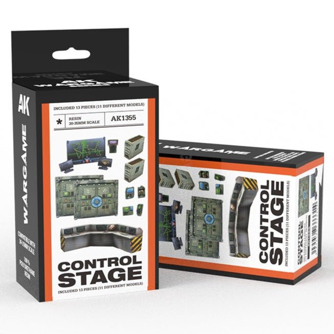 AK Interactive Control Stage Wargame Set (Resin 30-35mm) (AK1355)