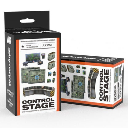 AK Interactive Control Stage Wargame Set (Resin 30-35mm) (AK1355)