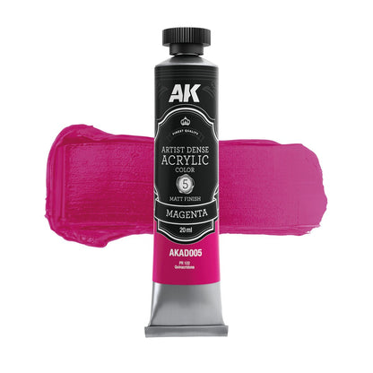 AK Interactive Dense Acrylic Primary & Secondary Set (6 Tubes 20ml) (AKAD102)