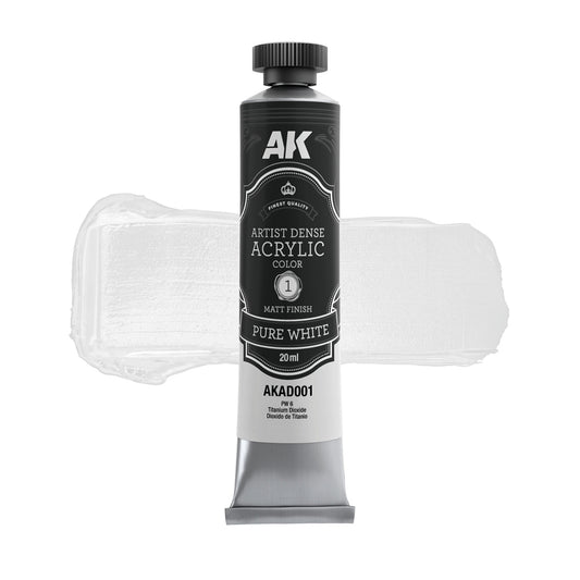 AK Interactive Dense Acrylic Pure White (AKAD001)