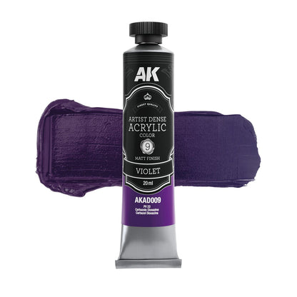 AK Interactive Dense Acrylic Primary & Secondary Set (6 Tubes 20ml) (AKAD102)