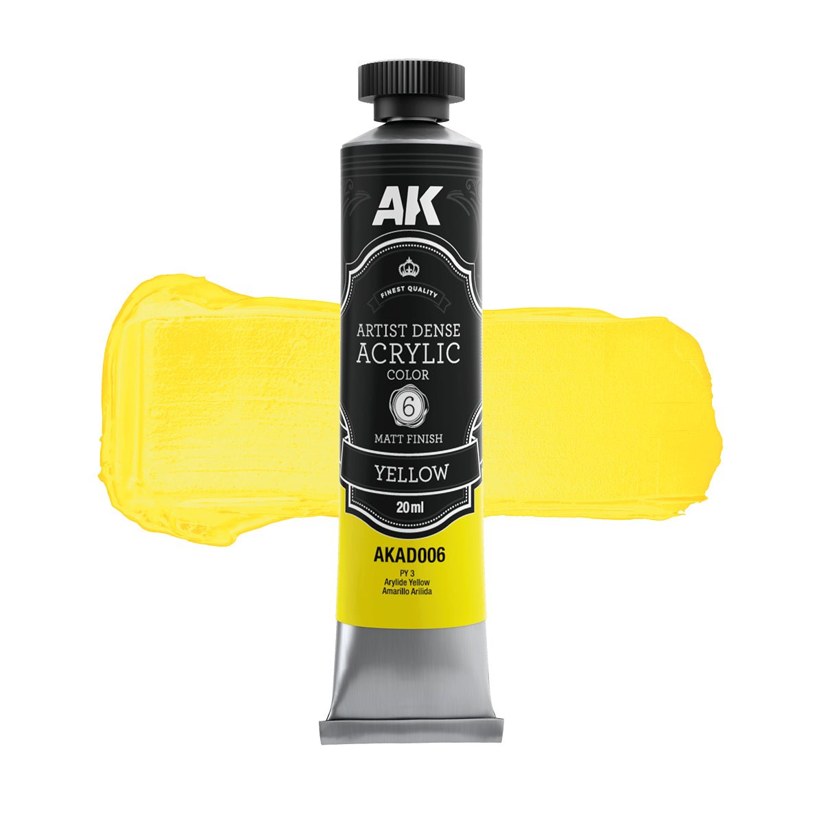 AK Interactive Dense Acrylic Yellow (AKAD006)
