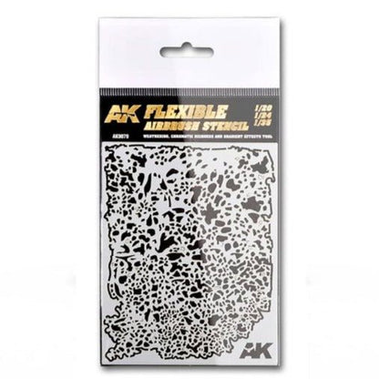 AK Interactive Flexible Airbrush Stencil 1/20 1/24 1/35 Scale (AK9079)