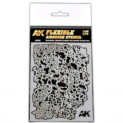 AK Interactive Flexible Airbrush Stencil 1/48, 1/72 (AK9080)