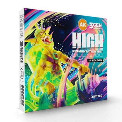 AK Interactive High Pigmentation Set 14 Colors (AK11780)